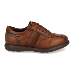 Zapato de hombre con cordones color camel