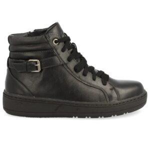 Botín con cordones color negro