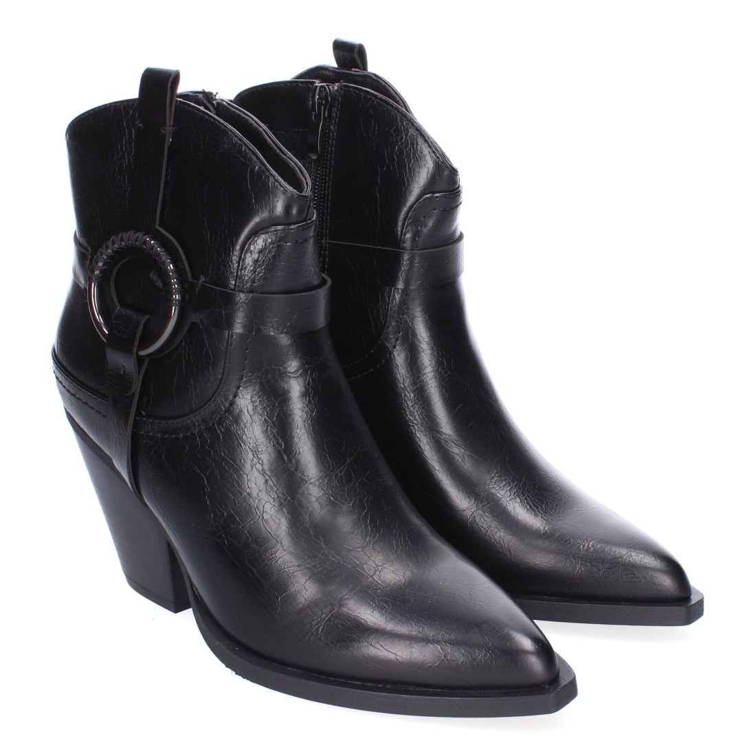 Botín cowboy para mujer color negro