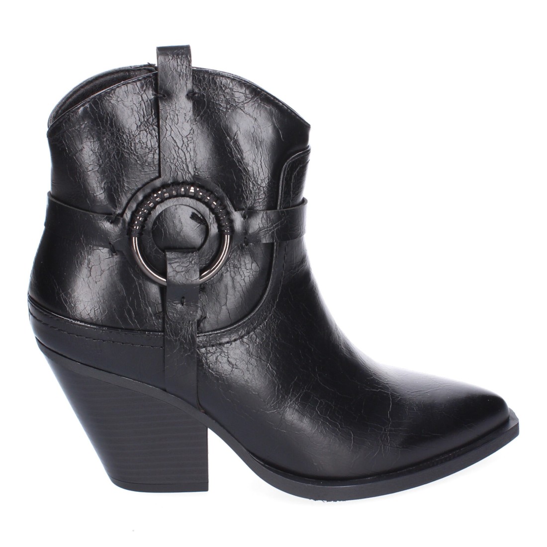 Botín cowboy para mujer color negro - Imagen 2