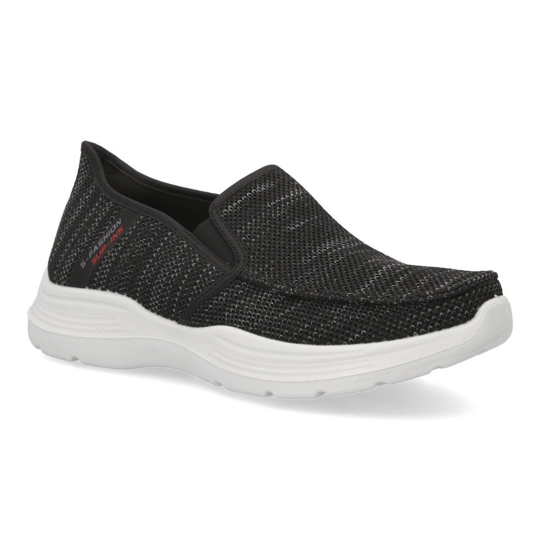 Zapatillas deportivas hombre con cierre elastico color negro - Imagen 3