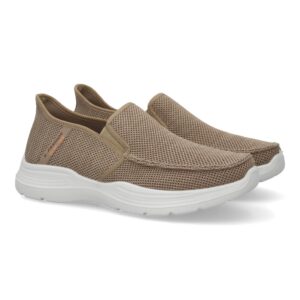 Zapatillas deportivas hombre con cierre elastico color verde