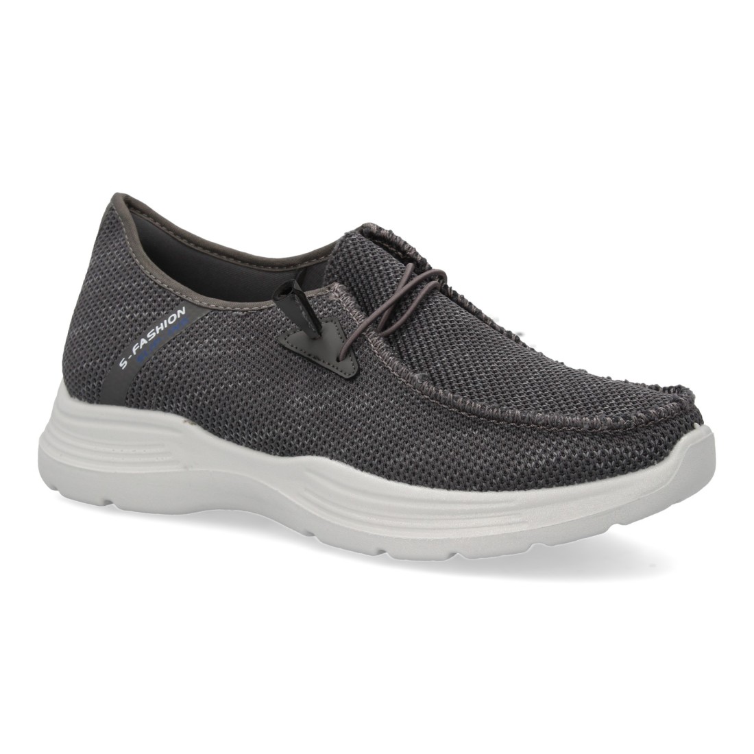 Zapatillas deportivas hombre, con cierre de cordones elasticos color verde - Imagen 3