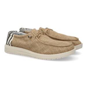 Zapatiilas deportivas para hombre, con cierre de cordones elasticos color apricot