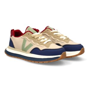 Zapatilla hombre casual con contrastes color azul