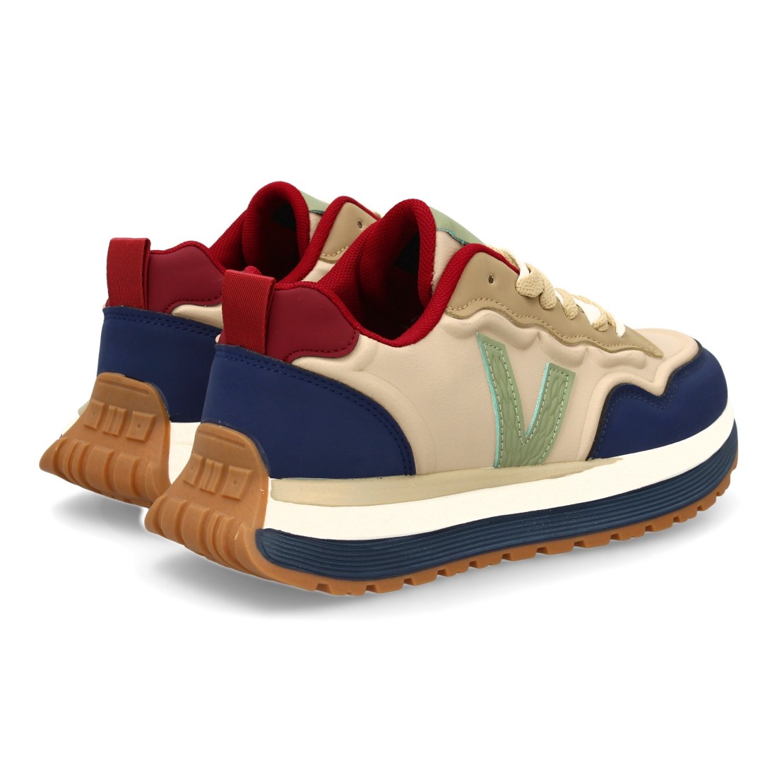 Zapatilla hombre casual con contrastes color azul - Imagen 5