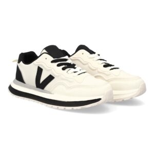 Zapatilla hombre casual con contrastes color blanco