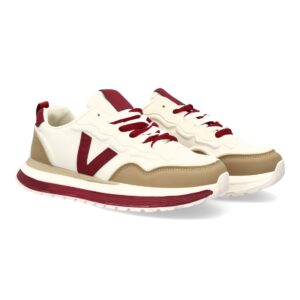 Zapatilla hombre casual con contrastes color apricot