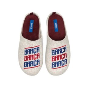 Slippers FC Barcelona Rojo Barça Letras
