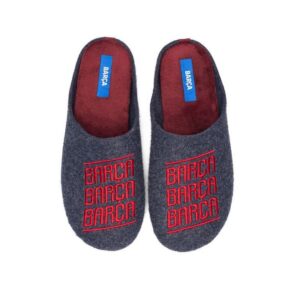 Slippers FC Barcelona Rojo Barça Letras