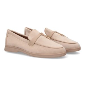 Mocasín de mujer color rosa pastel