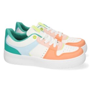 Zapatilla de plataforma con cordones color multi