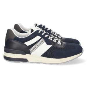 Zapatillas de hombre con cordones color azul