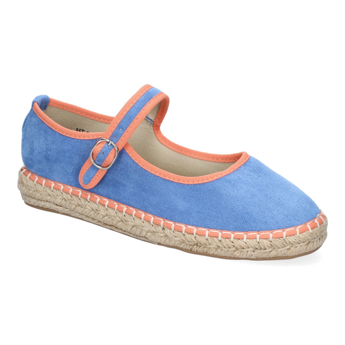 Bailarina alpargata de mujer con yute color azul - Imagen 3