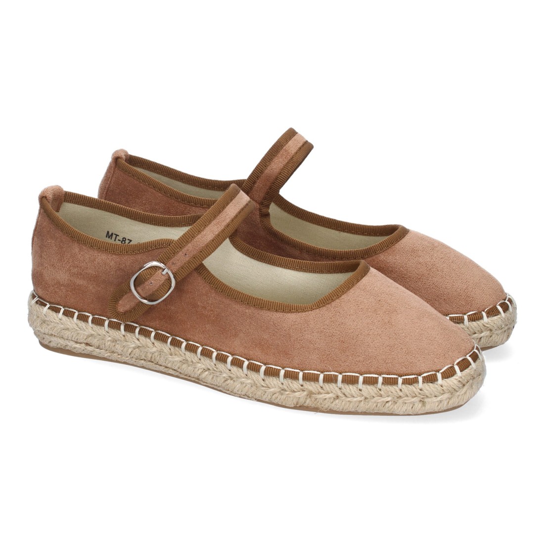 Bailarina alpargata de mujer con yute color kaki
