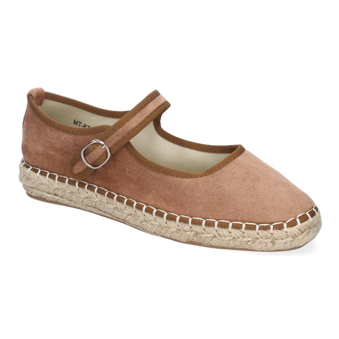 Bailarina alpargata de mujer con yute color kaki - Imagen 3