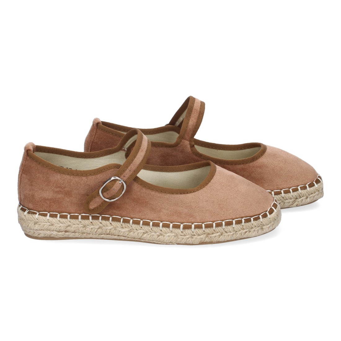 Bailarina alpargata de mujer con yute color kaki - Imagen 5