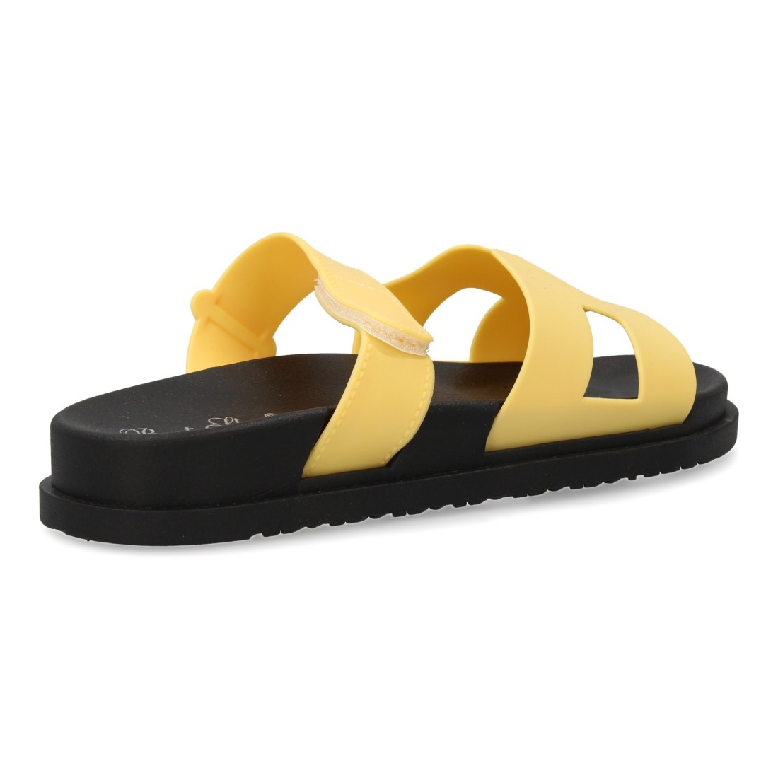 Chanclas de mujer, comodas y elegantes color amarillo - Imagen 4