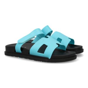 Chanclas de mujer, comodas y elegantes color azul