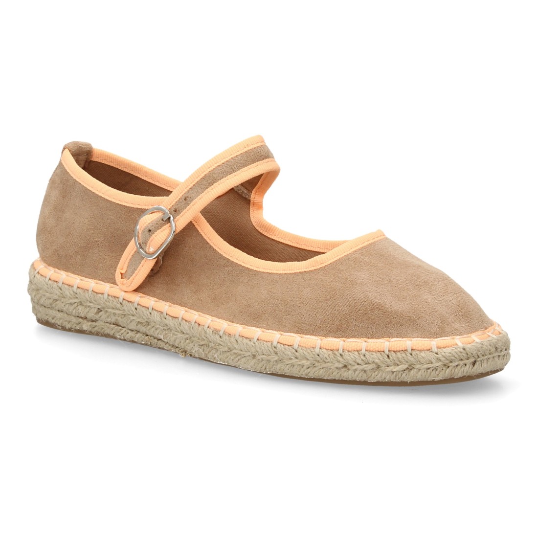 Bailarina alpargata de mujer con yute color beige - Imagen 3