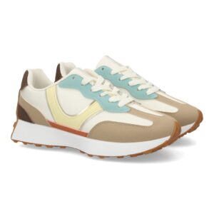 Zapatillas deportivas mujer estilo urbano color kaki