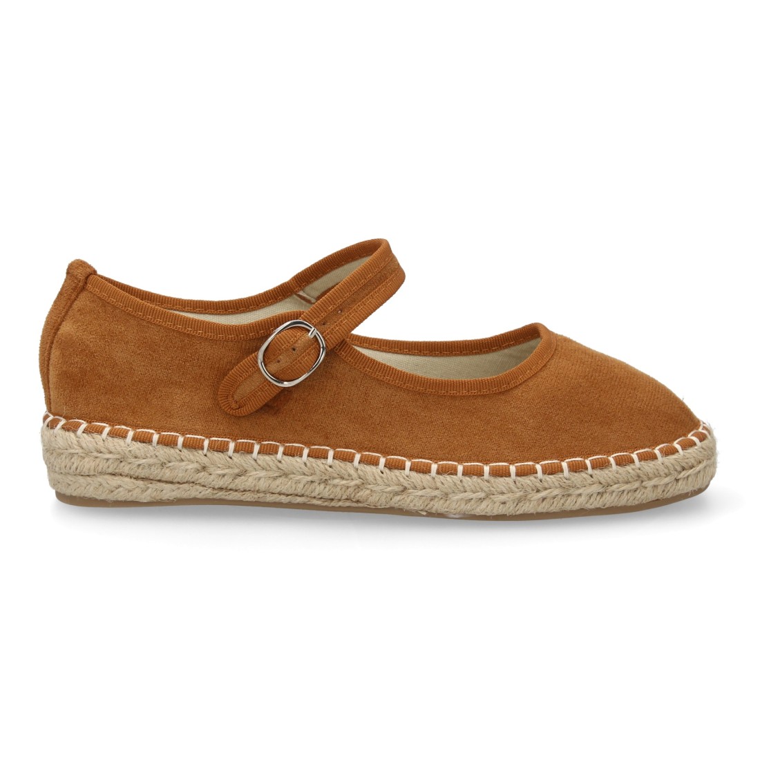 Bailarina alpargata de mujer con yute color camel - Imagen 2