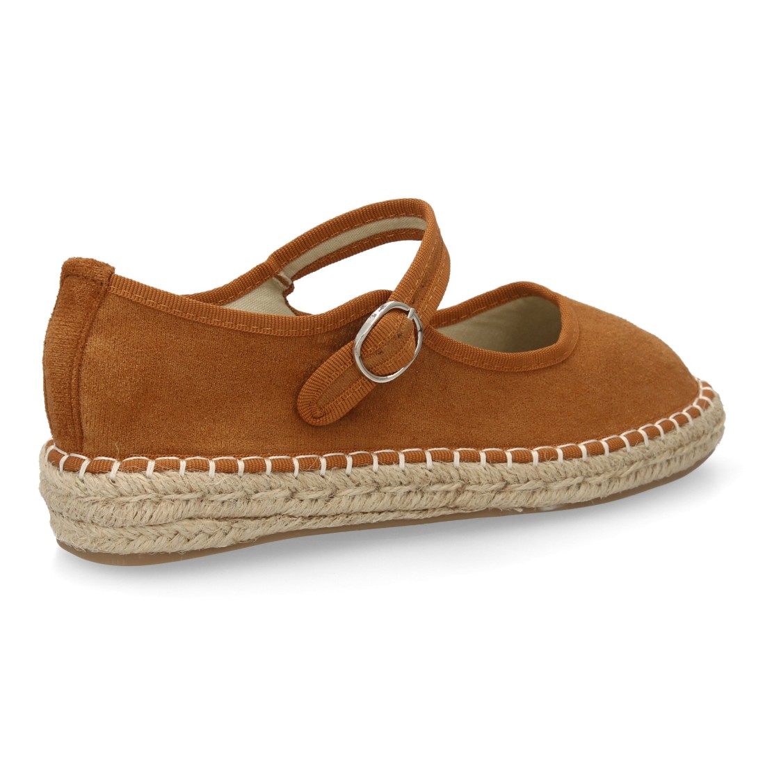 Bailarina alpargata de mujer con yute color camel - Imagen 4